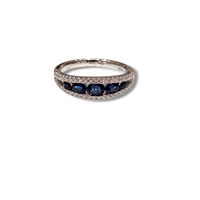 Ringe Dal Maso Gioielli Dame in Gold Zaffiro blu 0.82 Ct RF06259BS-01 - RF06259BS-01